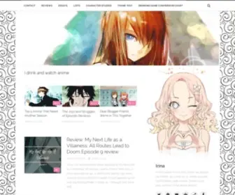 Drunkenanimeblog.com(I drink and watch anime) Screenshot