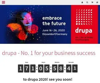 Drupa.com(Embrace the future indrupa Trade Fair) Screenshot