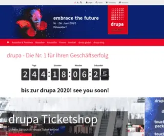 Drupa.de(We create the future) Screenshot