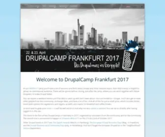 Drupalcamp-Frankfurt.de(DrupalCamp Frankfurt 2017) Screenshot