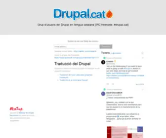 Drupal.cat(Grup d'usuaris del Drupal en llengua catalana) Screenshot