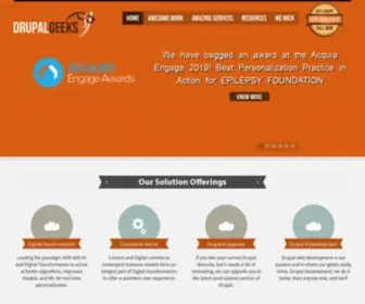 Drupalgeeks.org(Drupal Website Development & Expert Drupal Web Developers) Screenshot