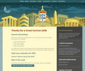DrupalgovCon.org(Drupal GovCon 2020) Screenshot