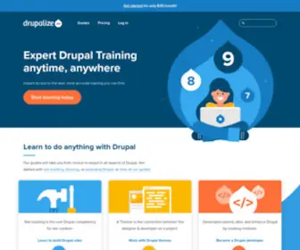 Drupalize.me(Drupal Training) Screenshot