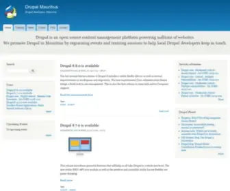 Drupal.mu(Drupal Mauritius) Screenshot