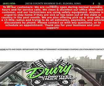 Druryautoanddieselrepair.com(Auto Repair Shop Eldora) Screenshot