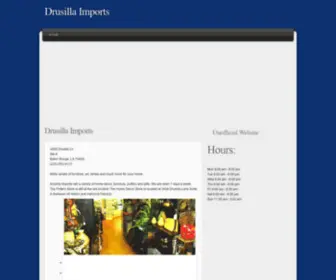 Drusillaimports.com(Drusilla Imports) Screenshot