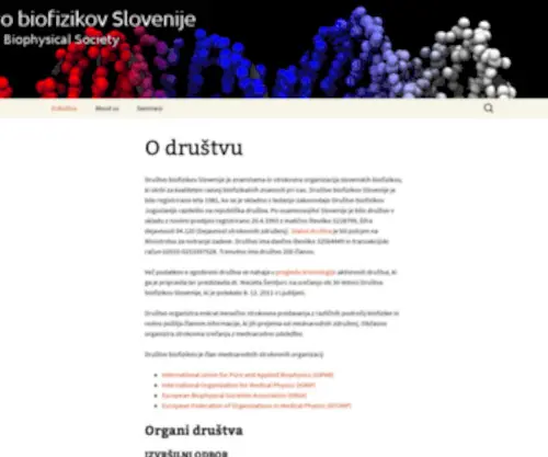Drustvo-Biofizikov.si(Društvo) Screenshot