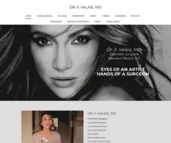 Drvalaie.com(Cosmetic surgeon) Screenshot