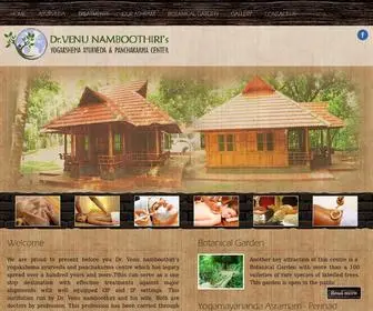 Drvenuayurveda.com(Dr.Venu Namboothiri's) Screenshot