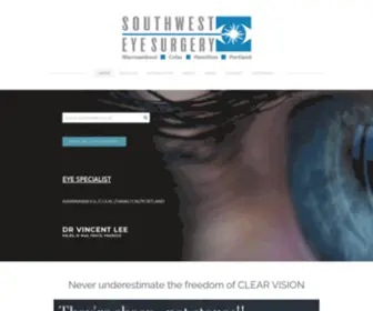 Drvincentlee.com.au(Dr Vincent Lee Eye Specialist) Screenshot