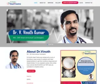 Drvinothsheartcentre.com(Heart Specialist in Chanda Nagar) Screenshot