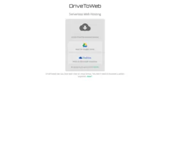 DRV.tw(Host websites on Google Drive and Microsoft OneDrive) Screenshot
