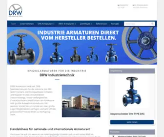 DRW-Armaturen.eu(DRW Armaturen) Screenshot