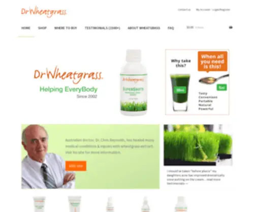 DRwheatgrass.com(Dr Wheatgrass) Screenshot