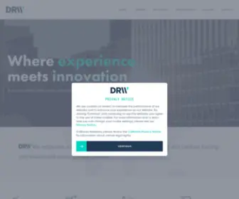 DRwholdings.com(DRW Trading Group) Screenshot