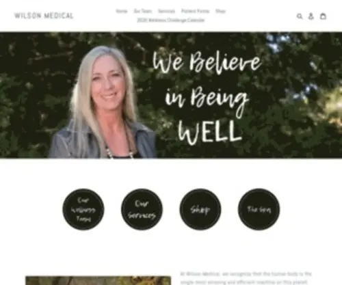 Drwilsonwellness.com(Wilson Medical) Screenshot