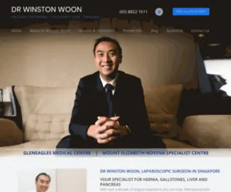 Drwinstonwoon.com(Laparoscopic Surgeon in Singapore) Screenshot