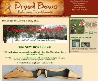 Dryadbows.com(Dryad Bows) Screenshot