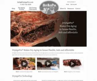 Dryagepro.com(In-House Dry Aging & Curing for Restaurants, Butchers, Distributors, and More) Screenshot