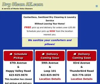 DRYcleanaz.com(A service of Monte Vista Cleaners) Screenshot