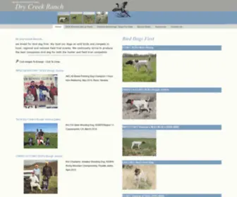 DRYcreekranch.org(German Shorthaired Pointers) Screenshot