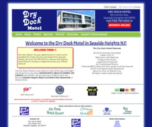 DRydock-Motel.com(Dry Dock Motel) Screenshot