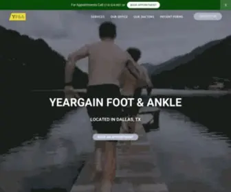 Dryeargain.com(YEARGAIN FOOT & ANKLE) Screenshot