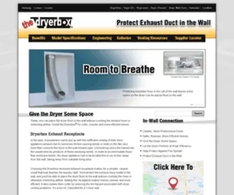 Dryerbox.com(Safely Collect Flex Exhaust Hose Neatly in the Wall Behind the Dryer) Screenshot