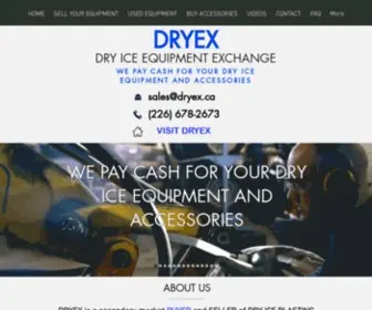 Dryex.ca(Dry Ice Equipment Exchange) Screenshot