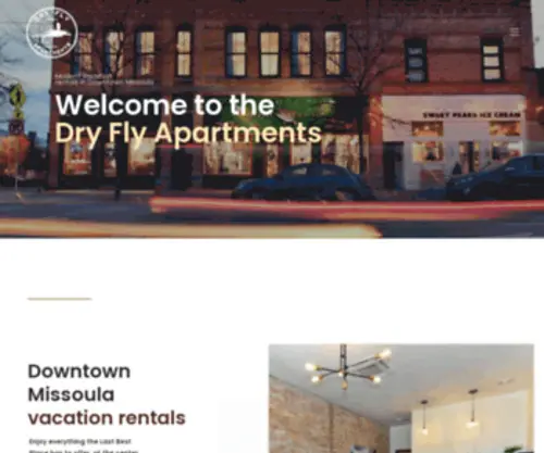 DRYFlyapartments.com(Downtown Missoula Vacation Rentals & Condos) Screenshot