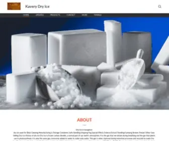 Dryicebangalore.com(Kavery Dry Ice) Screenshot