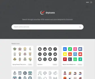 Dryicons.com(Icons and Vector Graphics) Screenshot