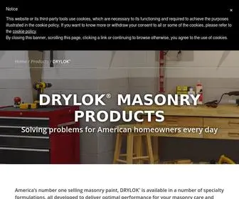 DRylok.com(DRYLOK® Masonry Products) Screenshot