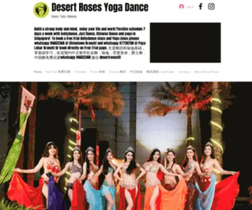 Dryogadance.com(Belly Dance and Yoga Studio in Singapore) Screenshot