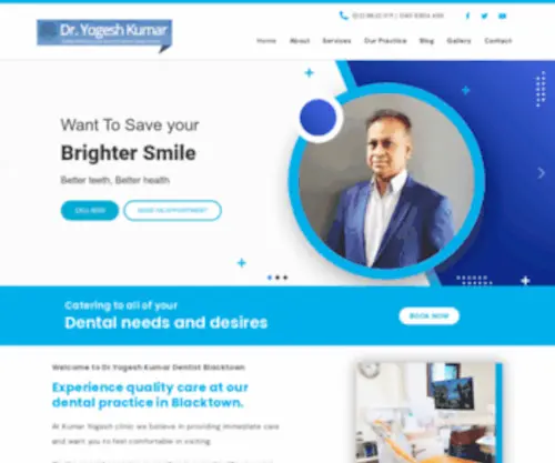 Dryogeshdentistblacktown.com.au(Dr. Yogesh Kumar Dentist) Screenshot