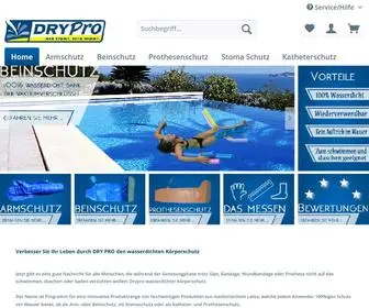 DRYpro.de(Wasserdichter Arm) Screenshot