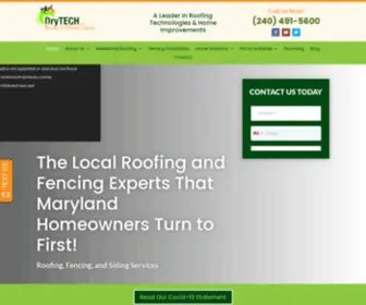 DRytechroofingcompany.com(DryTech Roofing Company) Screenshot