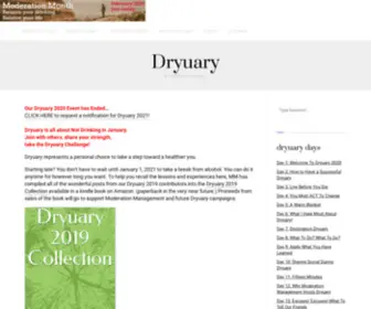 Dryuary.org(A Good Beginning) Screenshot