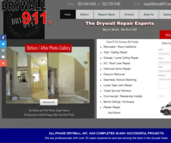 DRywall911.com(Drywall Repair Services) Screenshot