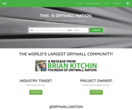 DRywallnation.com(DRYWALL NATION) Screenshot