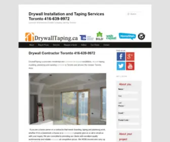 DRywalltaping.ca(Drywall Contractor Toronto) Screenshot