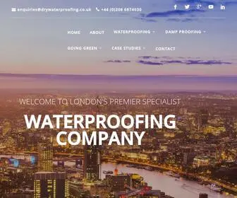 DRywaterproofing.co.uk(Specialist waterproofing company in London. Drywaterproofing Ltd) Screenshot