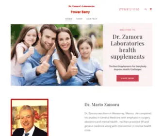 Drzamoralab.com(Zamora Laboratories) Screenshot