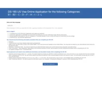 DS-160.us(Visa Custom Form) Screenshot