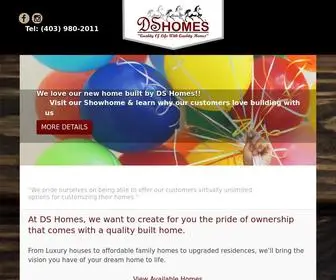 DS-Homes.ca(Custom home builder Calgary) Screenshot