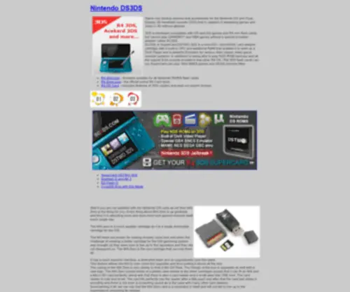 DS3DS.com(Nintendo DS 3DS GameBoy) Screenshot