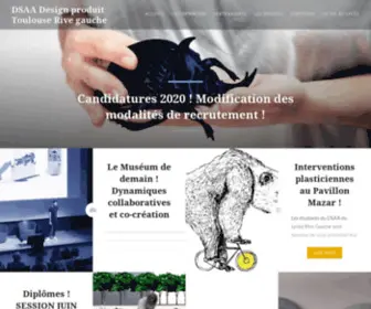 Dsaa-Designproduit-Toulouse.fr(DSAA Design produit Toulouse Rive gauche) Screenshot