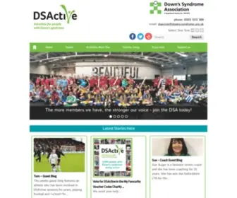 Dsactive.org.uk(Sport for people with Down's Syndrome) Screenshot