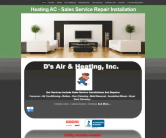 Dsairheatinginc.com(Apply for an Energy Loan with D's Air & Heating Inc) Screenshot